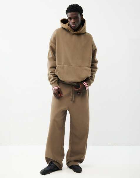 Pull&Bear Stwd Jogger-Hose in Braun - view 1