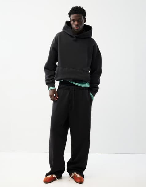 Pull&Bear Stwd Jogger-Hose in Schwarz - view 1
