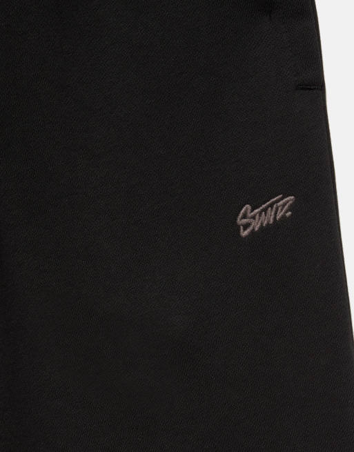 Pull&Bear Stwd joggers in black, 7 of 7