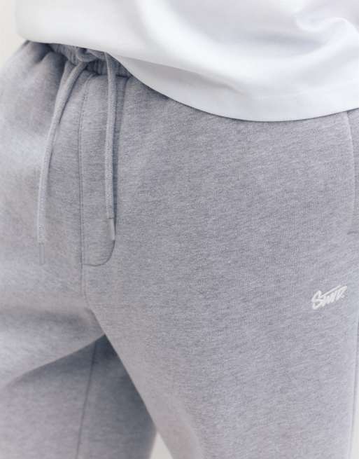 Pull&Bear Stwd joggers in grey marl, 3 of 7