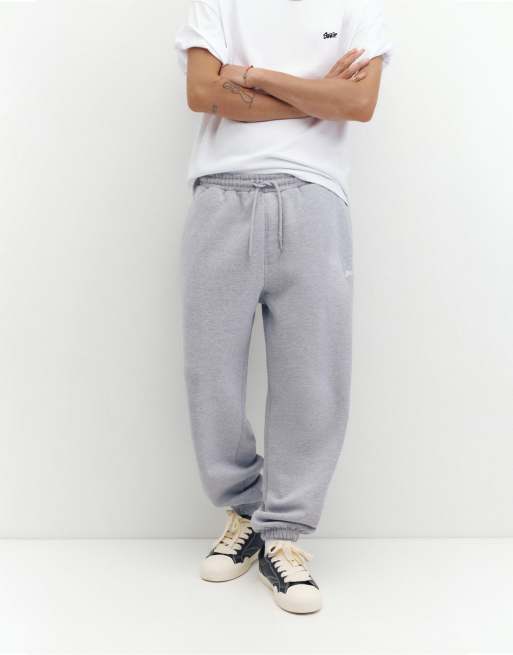 Pull&Bear Stwd joggers in grey marl, 4 of 7