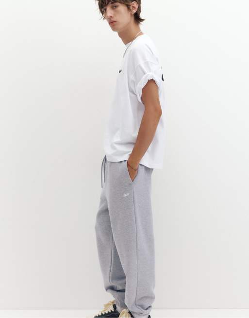 Pull&Bear Stwd joggers in grey marl, 5 of 7
