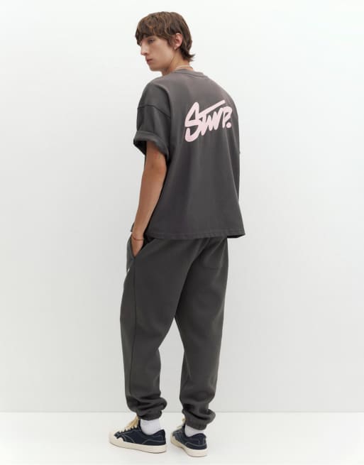 Pull&Bear Stwd joggers in grey, 2 of 7