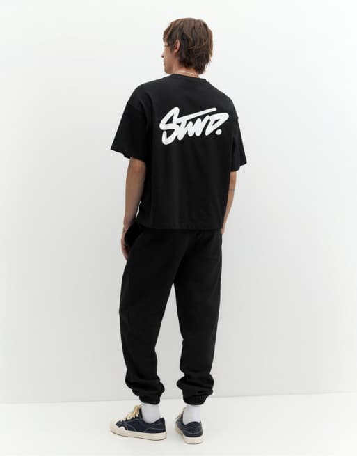 Pull&Bear - STWD- Joggers neri, 2 di 7