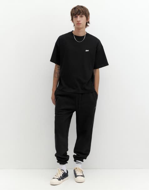 Pull&Bear Stwd joggingbroek in zwart - view 1