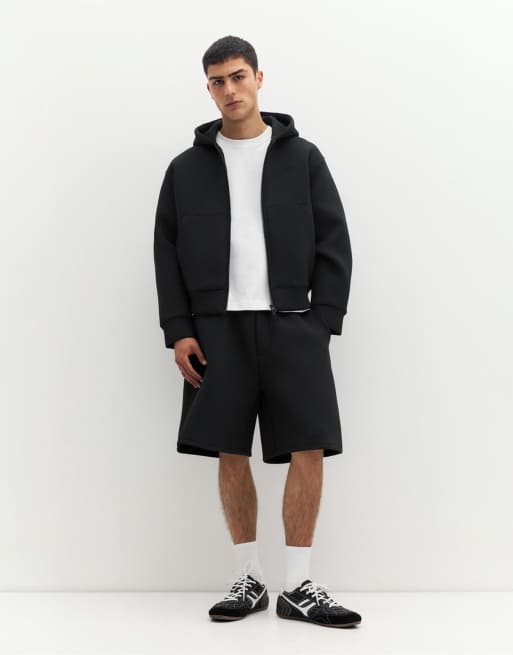 Pull&Bear – Stwd – Kapuzenjacke in Schwarz, 2 von 4