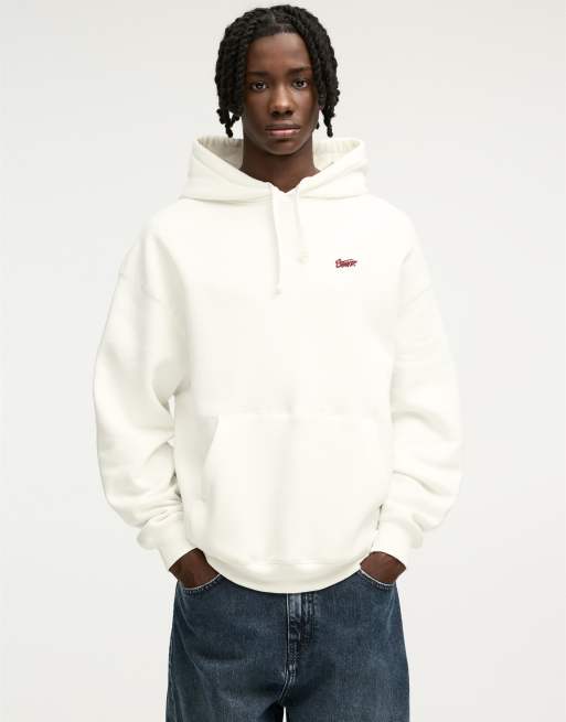 Pull&Bear – STWD – Kapuzenpullover in Wollweiß