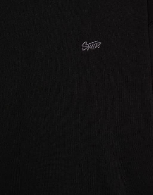 Pull&Bear Stwd Langarm-T-Shirt in Schwarz, 7 von 7