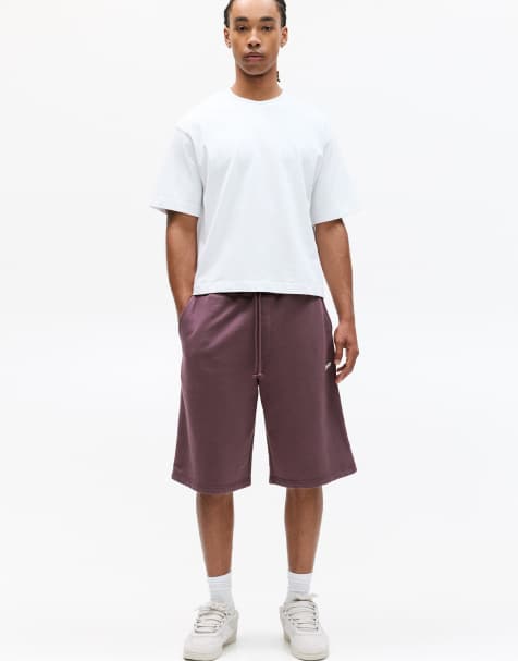 Pull&Bear – STWD – Lila, sportiga bermudashorts i skaterstil - view 1