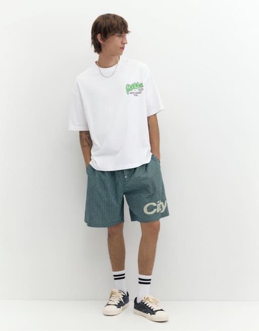 Pull&Bear Stwd matcha grafisk t-shirt i vitt, 4 av 7