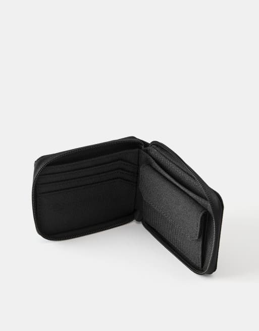 Pull&Bear Stwd nylonplånbok i svart, 3 av 4