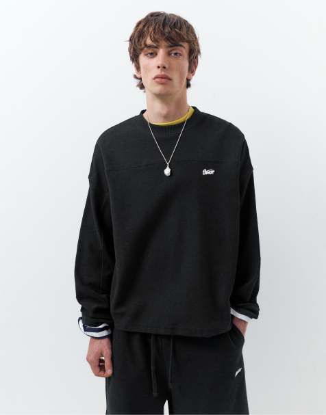 Pull&Bear Stwd panelled t-shirt in black - view 1
