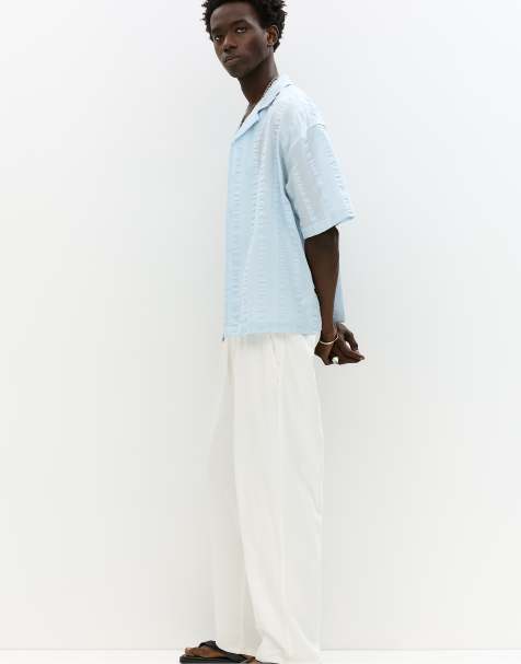 Pull&Bear - STWD - Pantalon de jogging effet denim - Écru - view 1