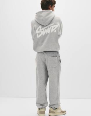 Pull&Bear - STWD - Pantalon de survêtement - Gris chiné | ASOS