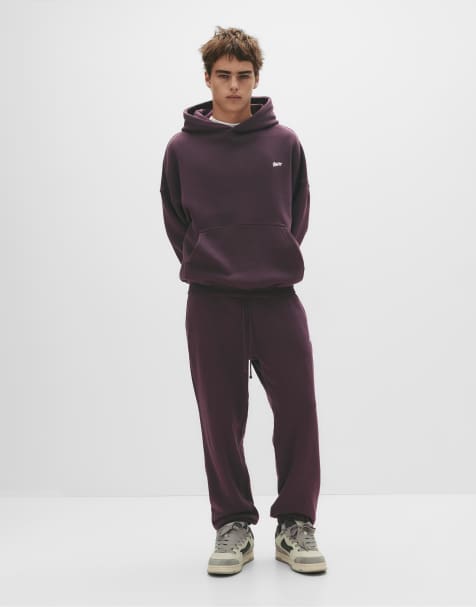 Pull&Bear - STWD - Pantalon de survêtement - Mauve - view 1