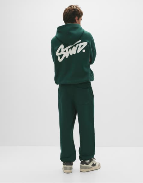 Pull&Bear - STWD - Pantalon de survêtement - Vert - view 1