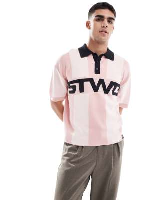 STWD - Polo rtro en maille - Pull & bear - Modalova