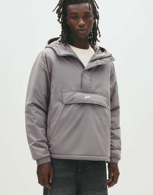 Pull&Bear Stwd pouch pocket jacket in dark grey ASOS