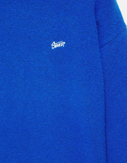 Pull&Bear Stwd pull brodé bleu foncé, 7 de 7
