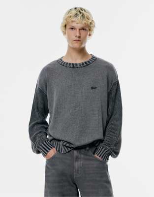 STWD - Pull en maille - Noir dlav - Pull & bear - Modalova