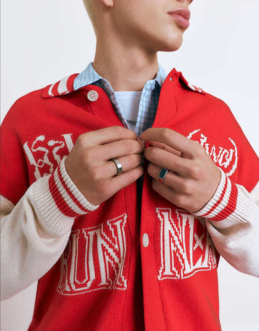 Pull&Bear – STWD – Röd kofta, 4 av 4