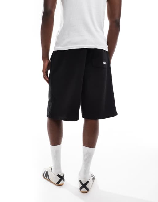 Pull&Bear STWD skater jersey shorts in black 