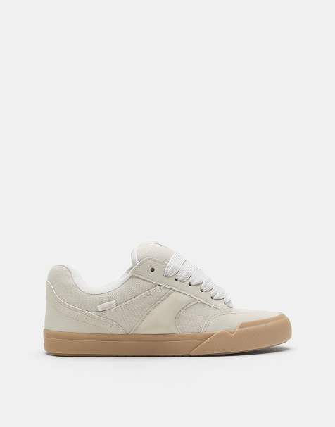 Pull&Bear – STWD – Skater-Sneaker in Ecru - view 1