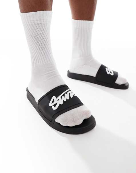 Pull&Bear - STWD - Slippers in zwart - view 1