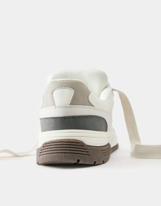 Pull&Bear Stwd sneakers da skate a contrasto, 3 di 6