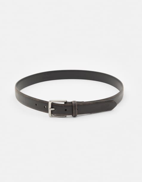 Pull&Bear - STWD - Sort bælte i læderlook - view 1