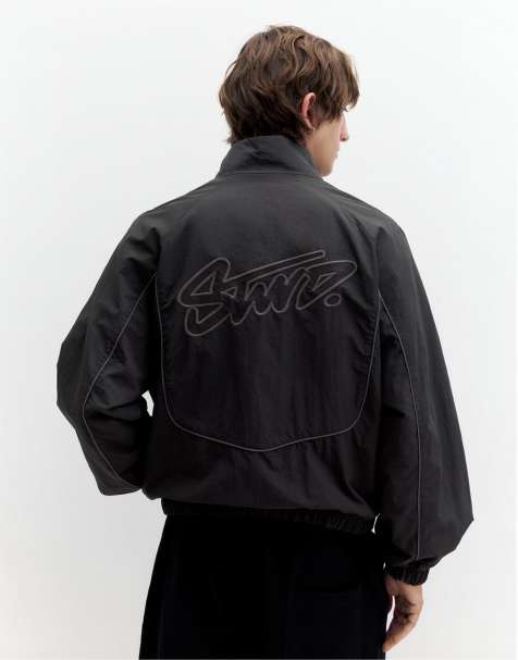 Pull&Bear – STWD – Sportjacke in Schwarz - view 1