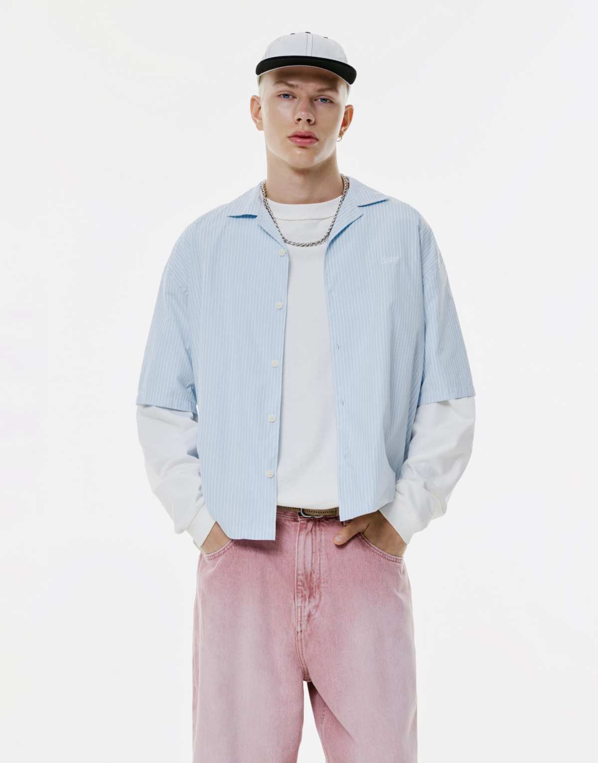 Pull&Bear Stwd striped shirt in striped