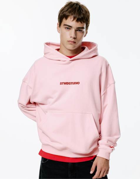 Pull&Bear - STWD Studio - Sweat à capuche - Rose - view 1
