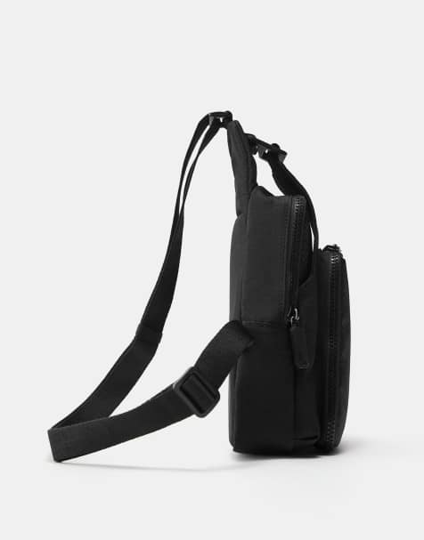 Pull&Bear – STWD – Svart ryggsäck med axelrem - view 1