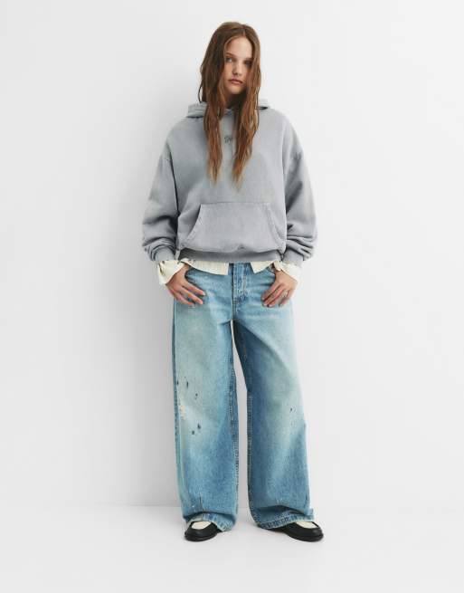 Pull à Capuche Gris Femme St Bernard - Taille 8-10 - Occasion Très Bon état
