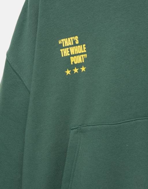 Pull&Bear - STWD - Sweat à capuche - Vert, 7 de 7