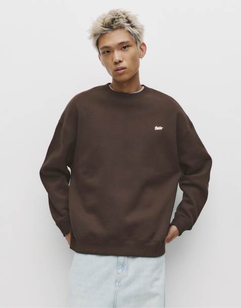 Pull&Bear - STWD - Sweat à col rond - Marron - view 1