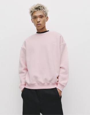 Pull & Bear - STWD - Sweat à col rond - Rose