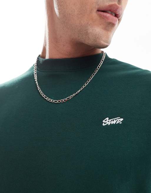 Pull&Bear - STWD - Sweat à col rond - Marron