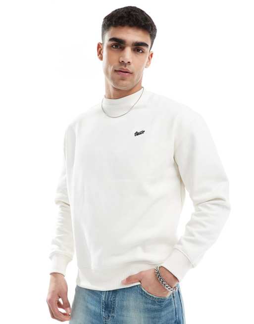 Pull&Bear - Sweat ras de cou oversize - Blanc