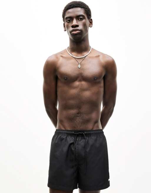 Pull&Bear STWD swim shorts in black