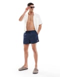 [Pull & Bear] Pull & Bear STWD swim shorts in navy blue S NAVY