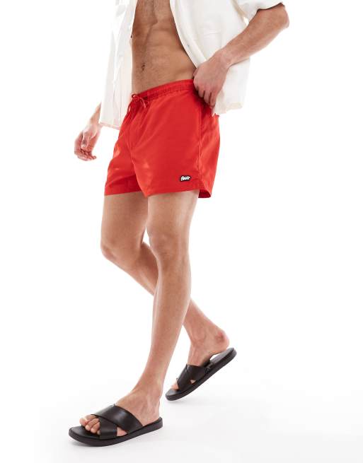 Pull&Bear STWD swimshorts in red
