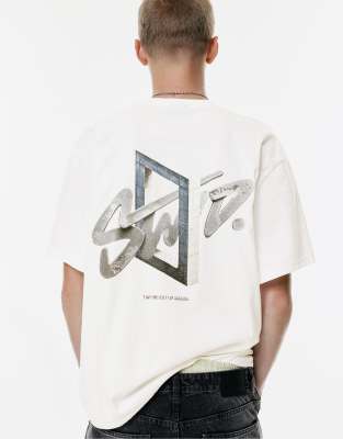 STWD - T-shirt  imprim effet ciment - Pull & bear - Modalova