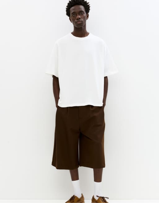 Pull&Bear - STWD - T-shirt a maniche corte bianco sporco