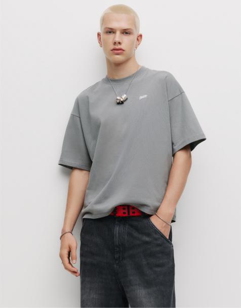 Pull&Bear - STWD - T-shirt blu squadrata - view 1