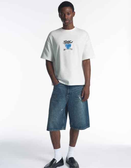 Pull&Bear Stwd t-shirt graphique Sweet Candy blanc, 5 de 7