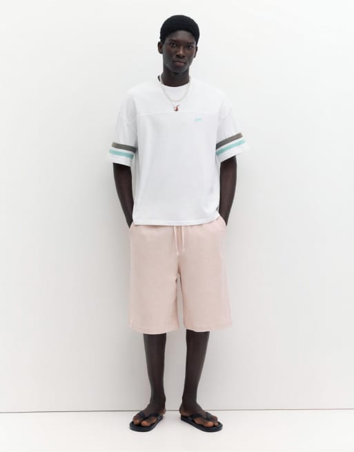 Pull&Bear - Stwd - T-shirt grigio perla a righe, 3 di 4