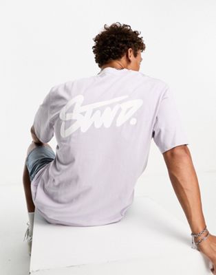 Pull&Bear STWD t-shirt in lilac - ASOS Price Checker