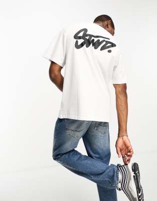 Pull&Bear STWD t-shirt in white